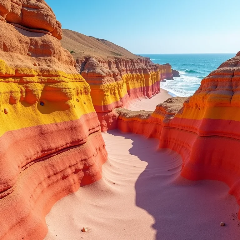 Falésias coloridas de Morro Branco