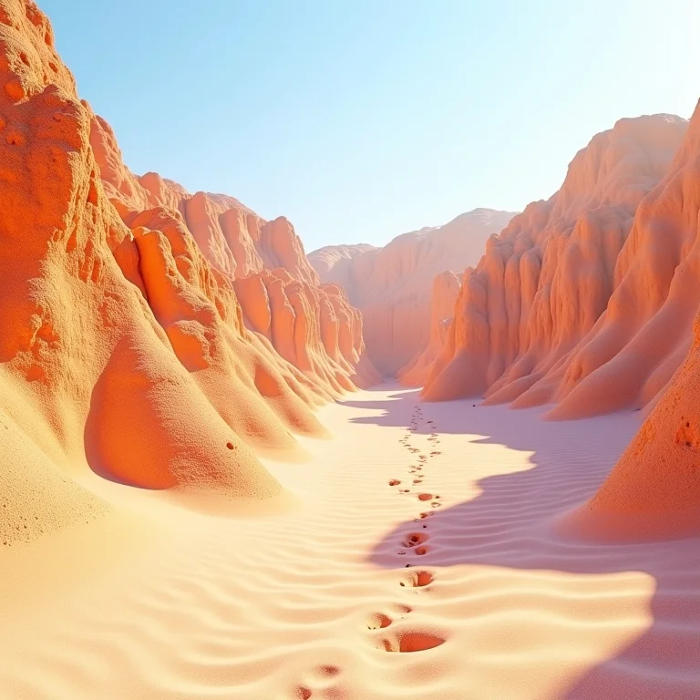 Falésias coloridas em Morro Branco