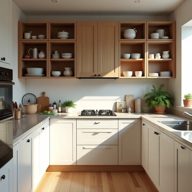 Falta de espaço de armazenamento em uma cozinha planejada.