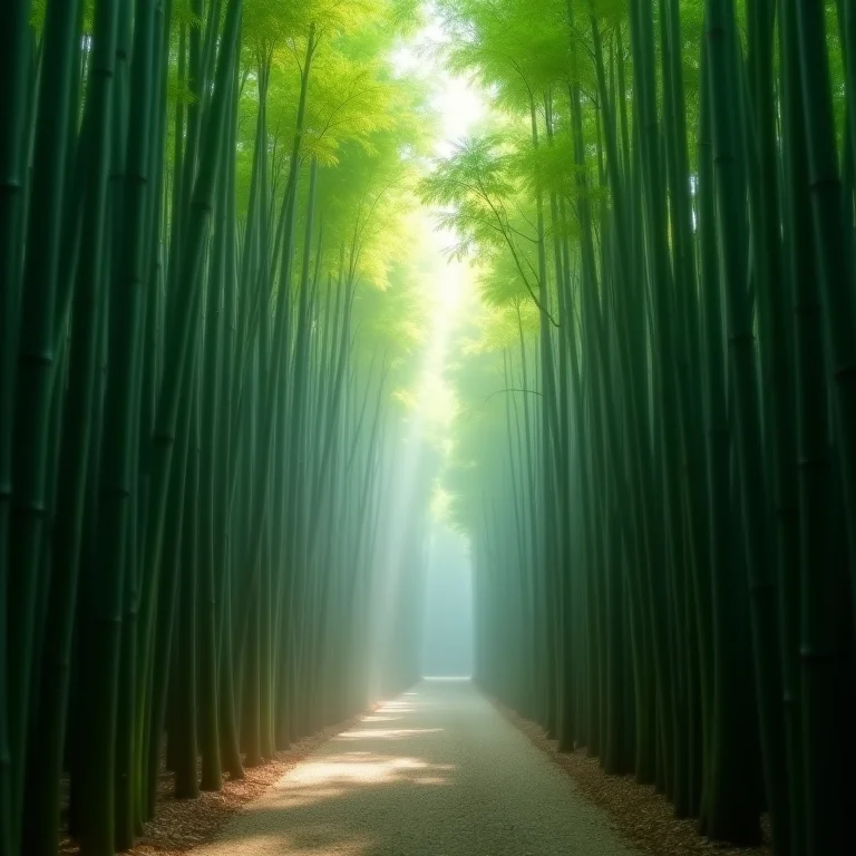 Floresta de Bambu de Arashiyama, Japão.