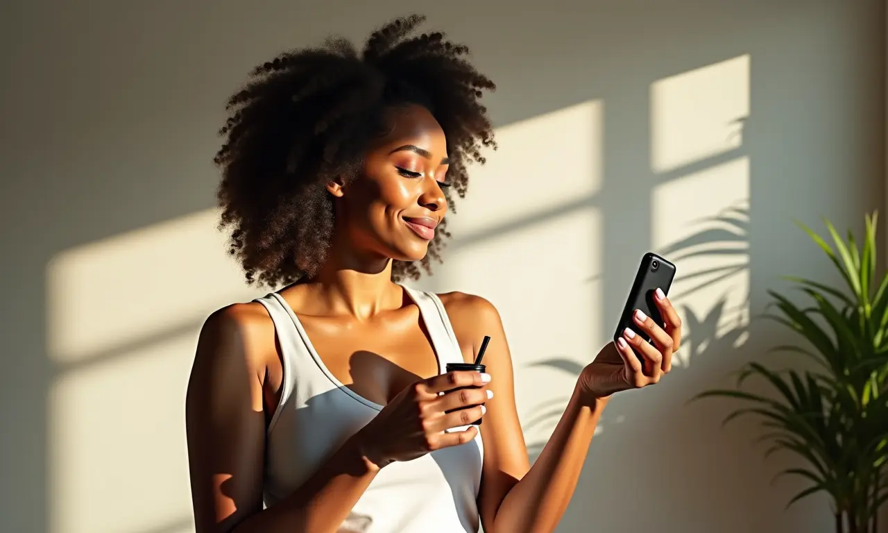 Fotógrafa usando luz natural para fotografar produto