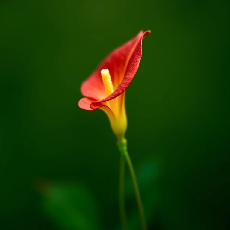 Fotografia da flor papagaio.