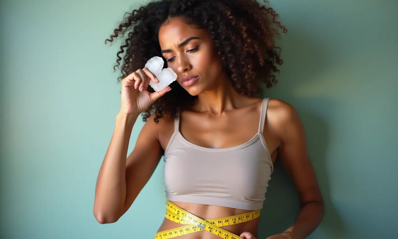 Gelo no rosto emagrece? Mito.