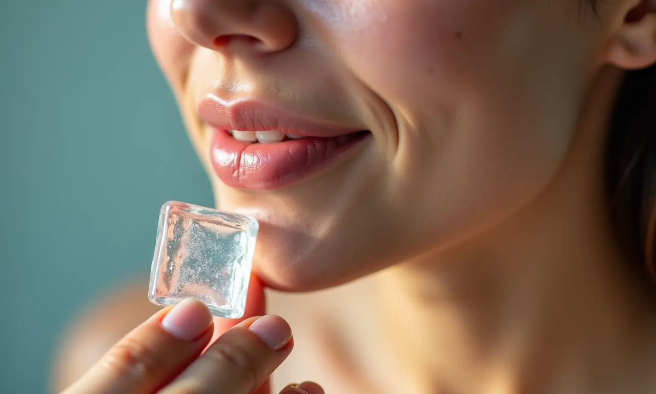 Gelo no rosto fecha os poros? Verdade.