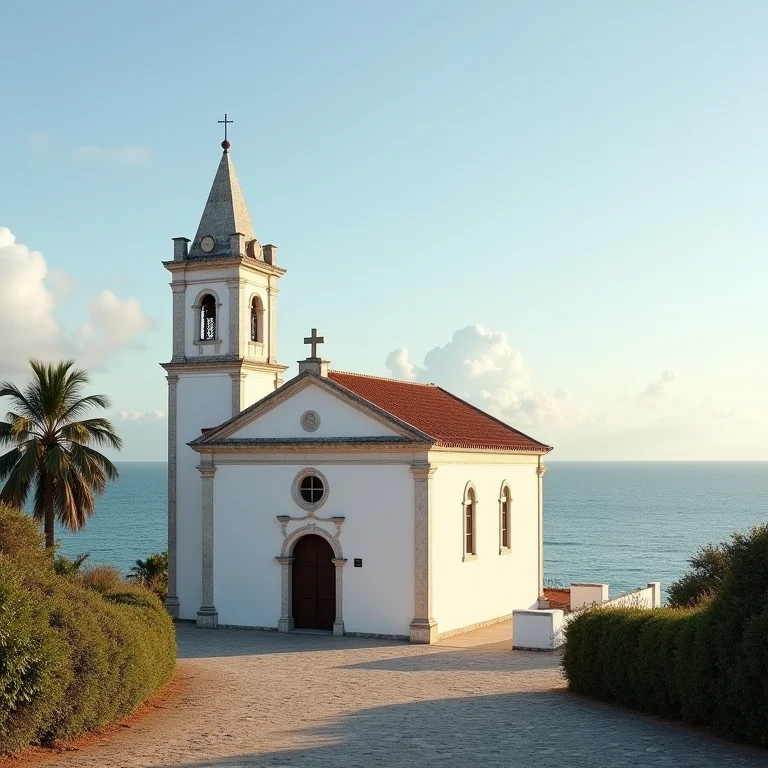 Igreja de Santo Antônio na Praia do Forte.
