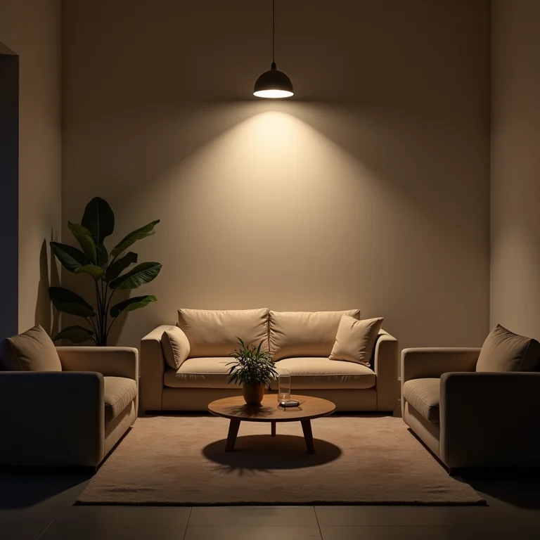 Iluminação inadequada em apartamento pequeno