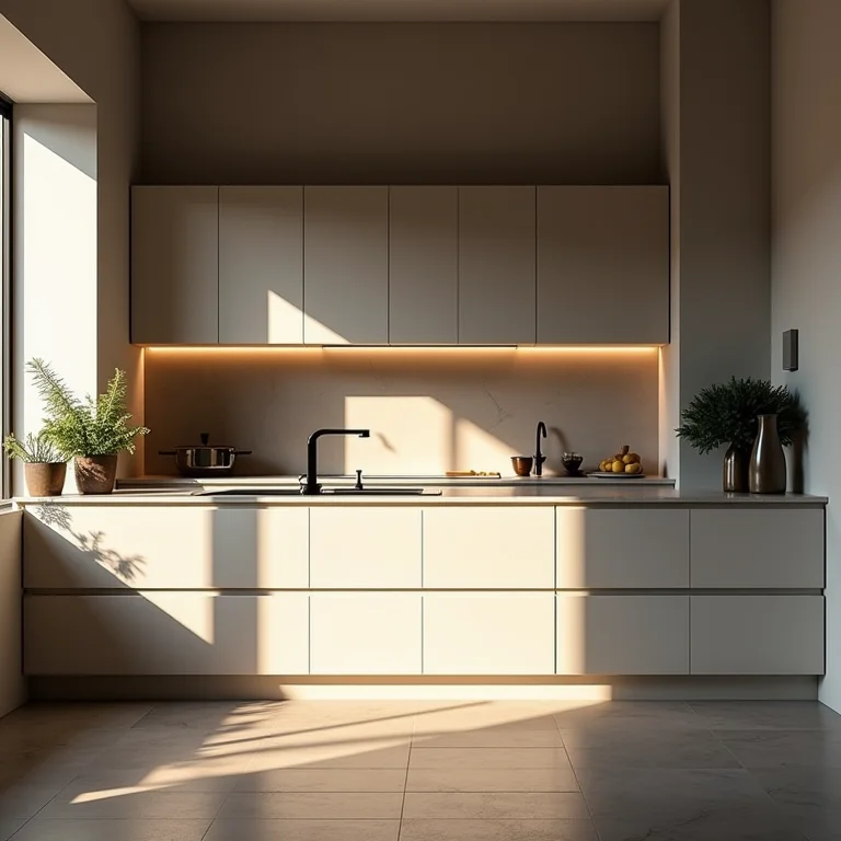 Iluminação inadequada em cozinha planejada cinza