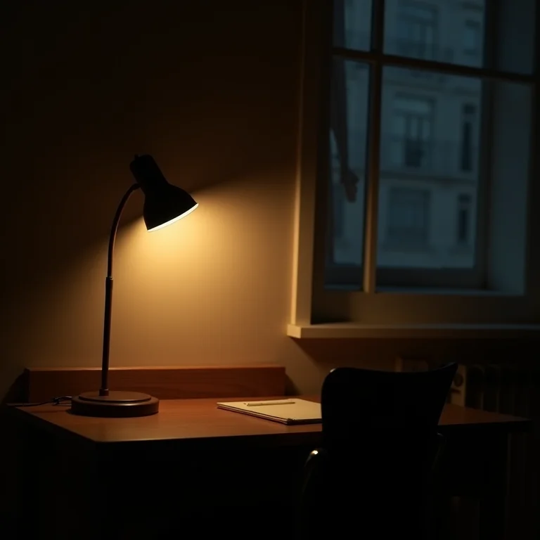 Iluminação inadequada em home office compartilhado