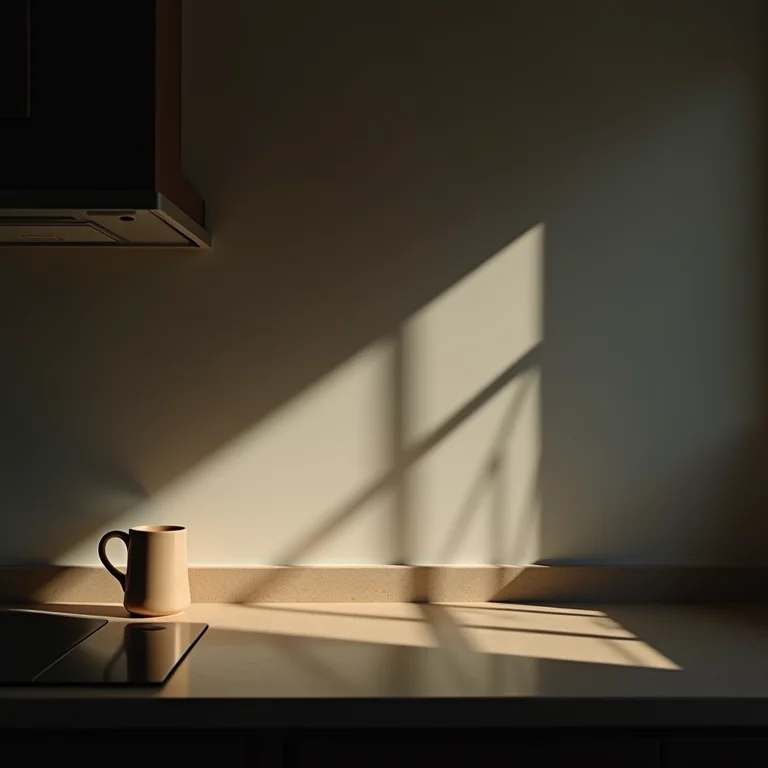 Iluminação insuficiente em uma cozinha planejada.