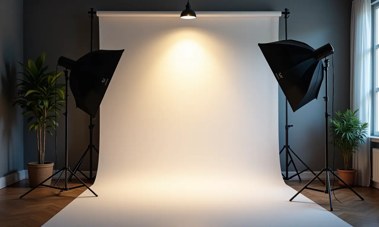 Iluminação natural e artificial em cenário