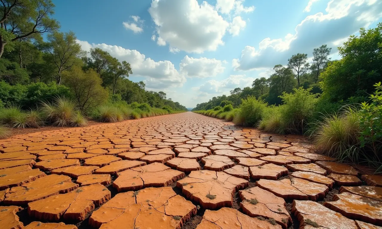 Impacto das mudanças climáticas no Pantanal.