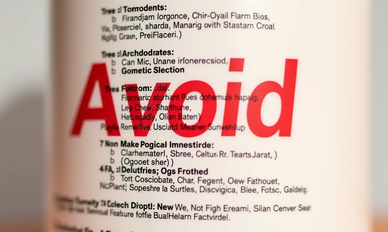 Ingredientes a evitar em cosméticos: alerta vermelho.