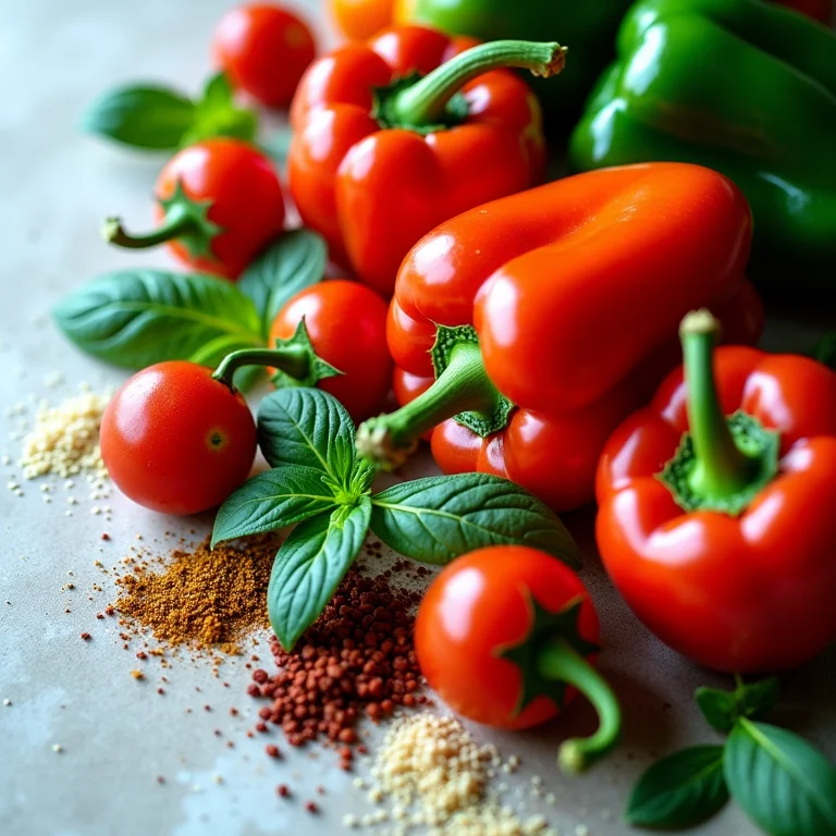 Ingredientes frescos para culinária brasileira