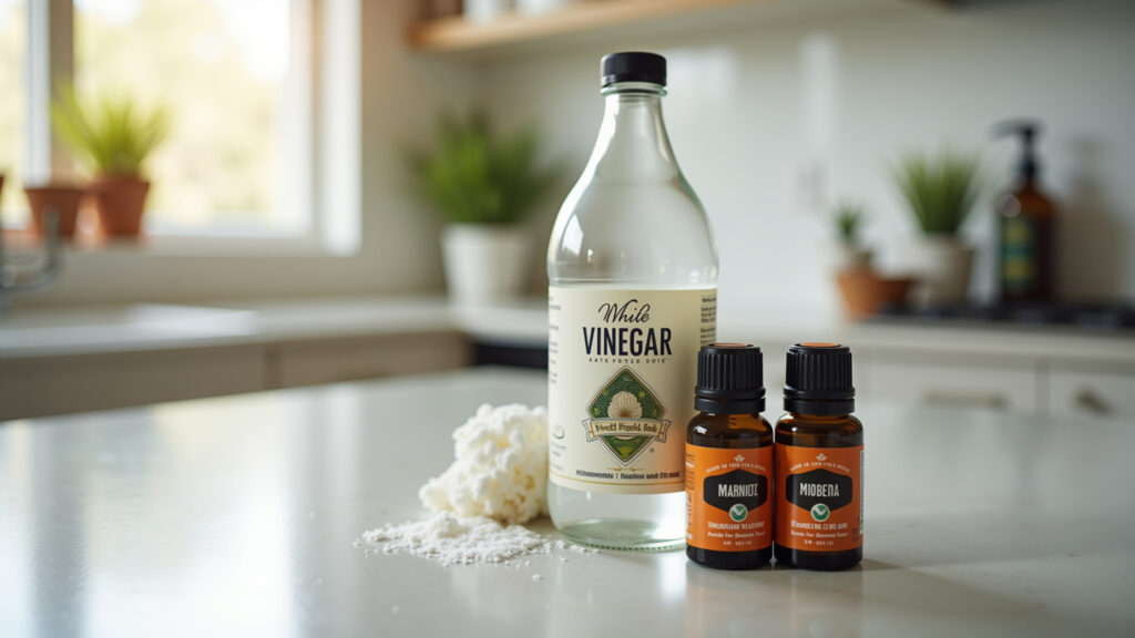 Ingredientes para receita caseira anti-mofo.