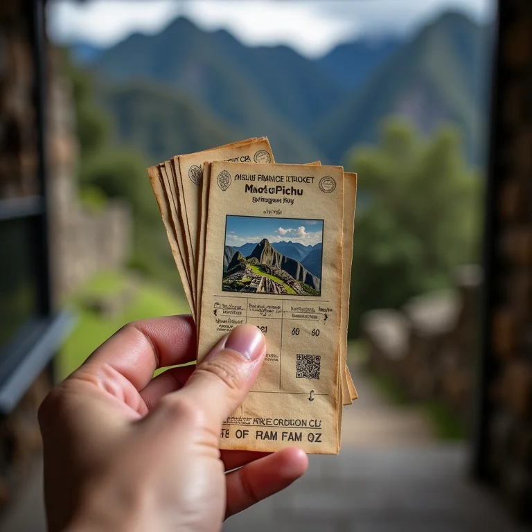 Ingressos para Machu Picchu.