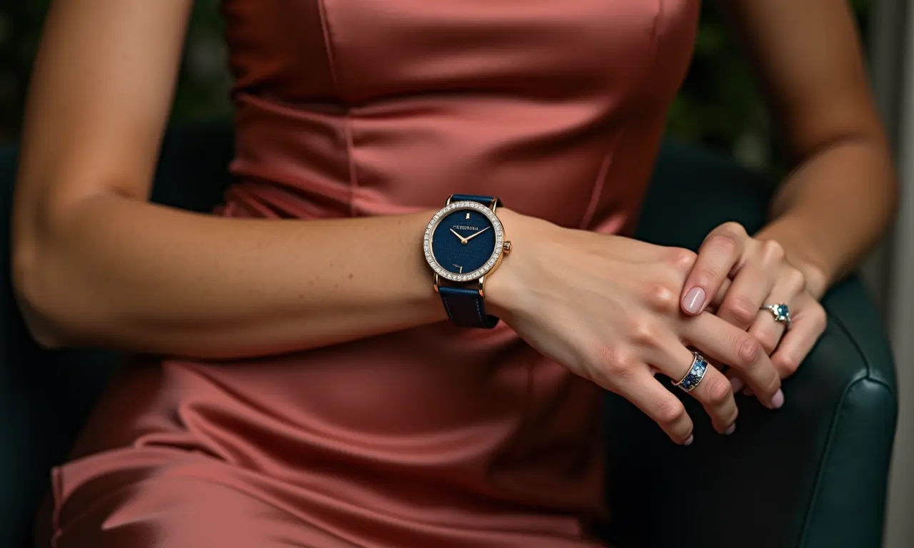 Jaeger-LeCoultre Joaillerie 101 Manchette no pulso de uma mulher.