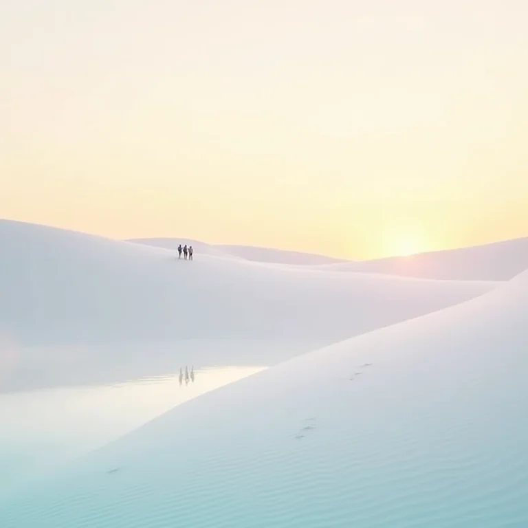Lagoas cristalinas nos Lençóis Maranhenses, Maranhão