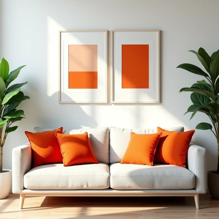 Laranja em ambientes pequenos