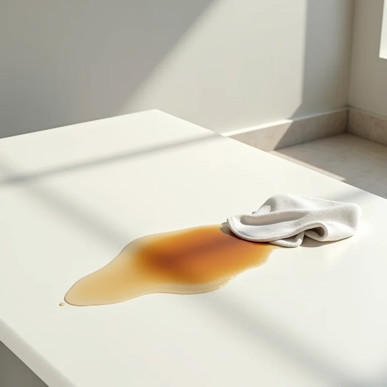 Limpeza fácil de bancada de porcelanato