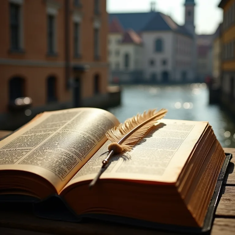 Livro antigo com documentos históricos de Tallinn