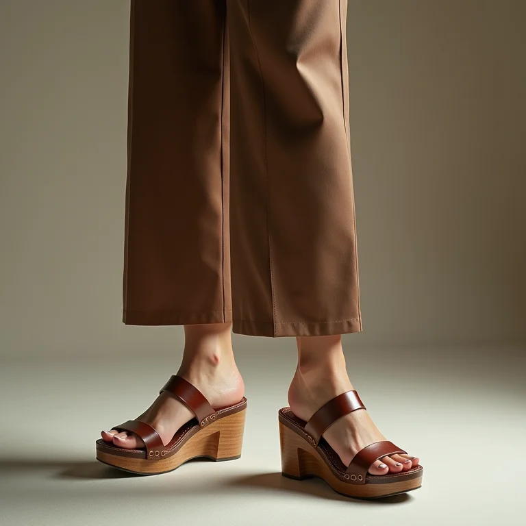 Look casual com tamancos plataforma