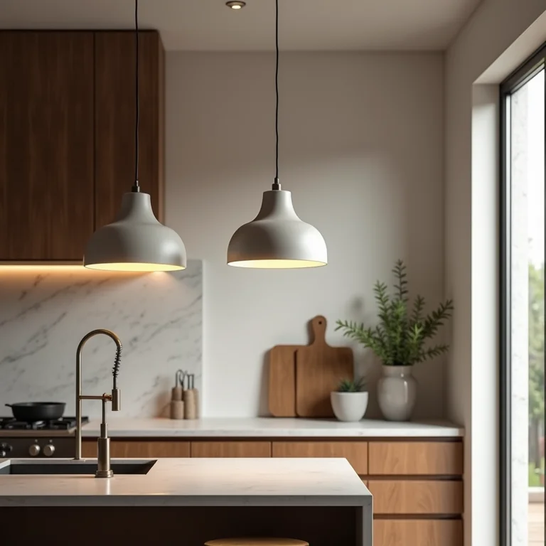 Luminárias pendentes para iluminação de bancada de cozinha