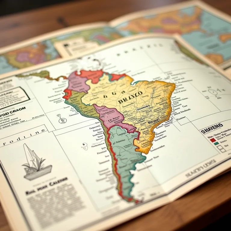 Mapas rodoviários antigos em uma mesa de madeira