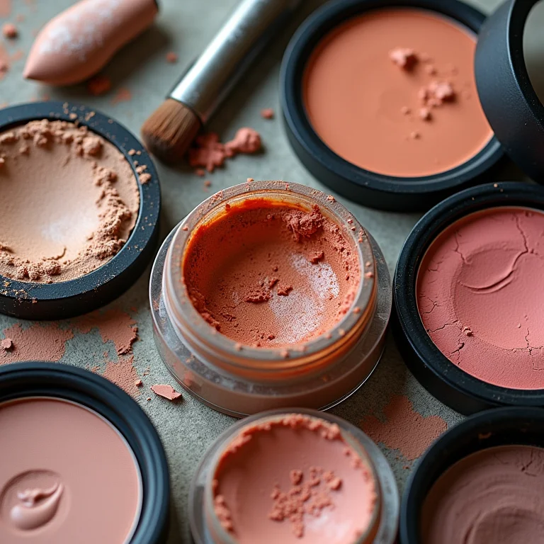 Maquiagem antiga e vencida.