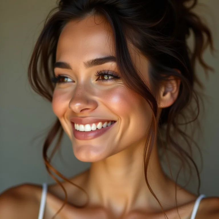 Maquiagem e cabelo natural para batizado