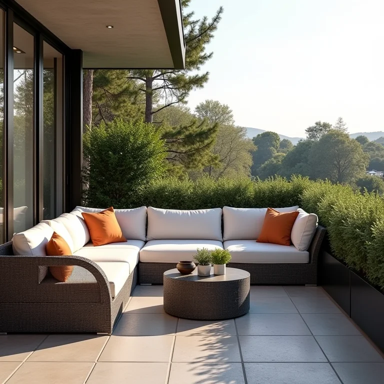 Móveis confortáveis e versáteis para varanda gourmet