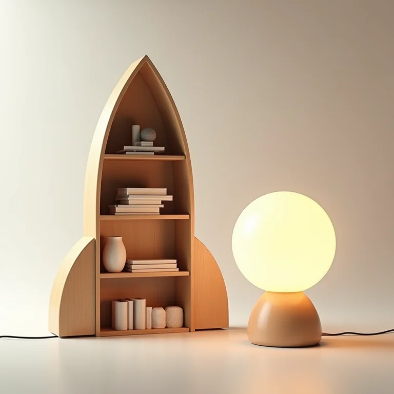 Móveis temáticos para quarto espacial.