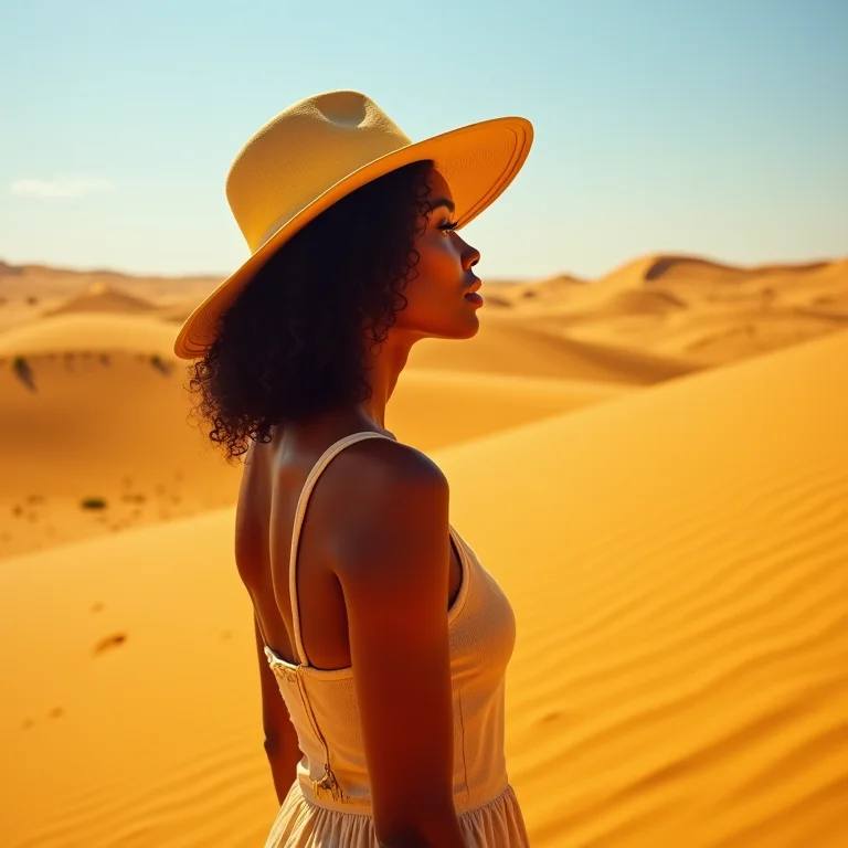 Mulher admirando a vastidão do Jalapão, um oásis no coração do Brasil.