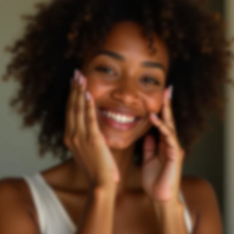 Mulher com irritações e alergias na pele