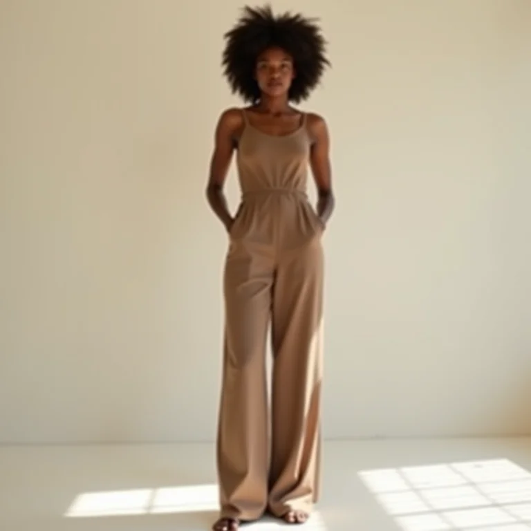 Mulher com macacão chique para batizado