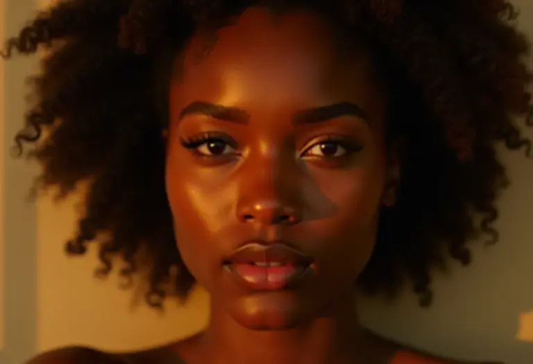 Mulher de 40 anos com pele radiante, foco em cuidados com a pele