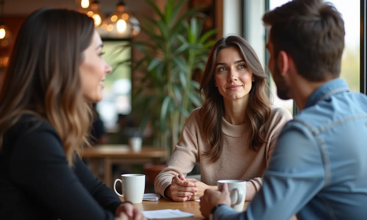 Mulher questionando os padrões de beleza, promovendo o pensamento crítico.