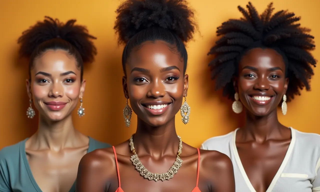 Mulher usando diferentes acessórios que complementam seu estilo.