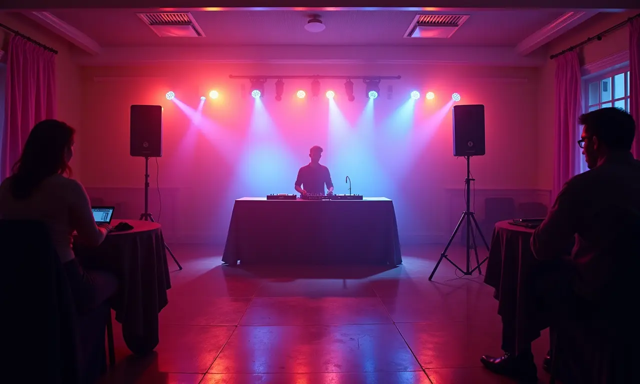 Música e iluminação para garantir a diversão na festa do Stitch.