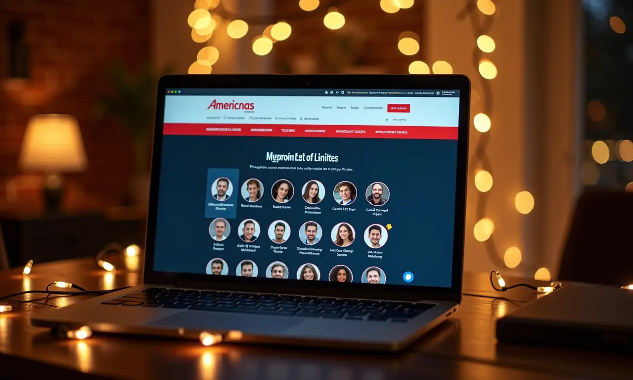 Navegando em varais de luzes no site da Americanas.