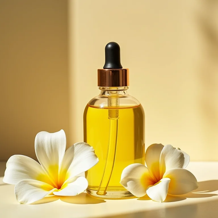 Óleo corporal caseiro com ingredientes naturais