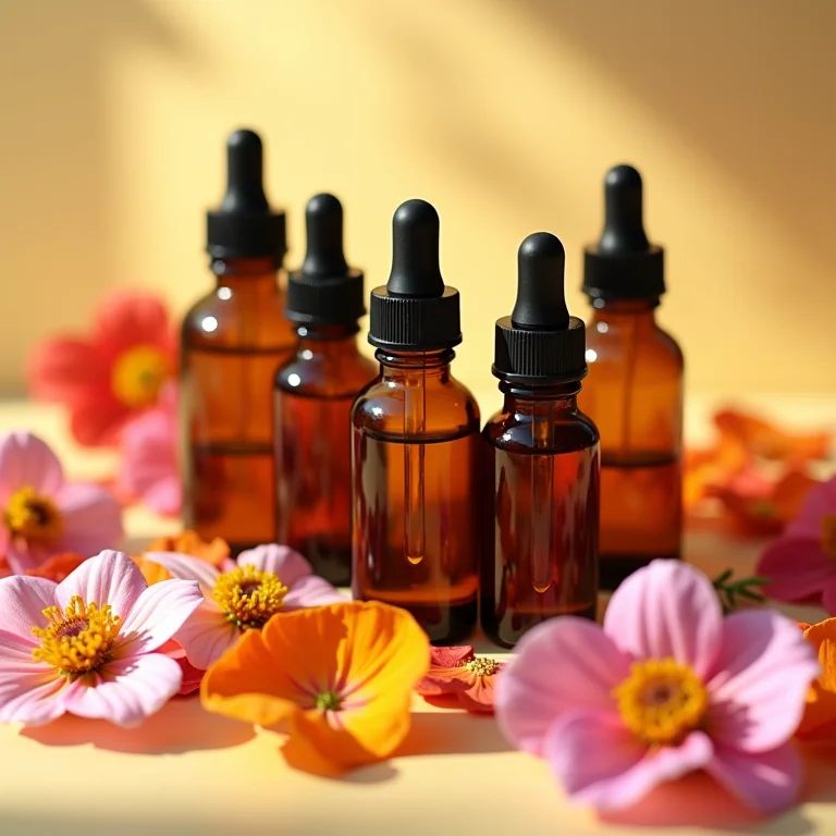 Óleos essenciais e essências para velas.