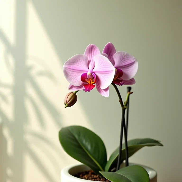 Orquídea em local bem ventilado