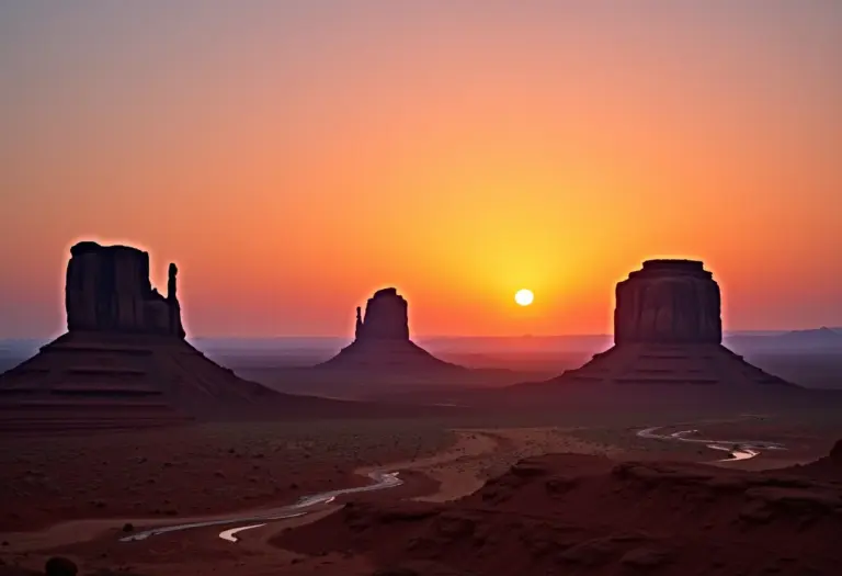 Paisagem deslumbrante ao pôr do sol, perfeita para aventuras e viagens inesquecíveis.