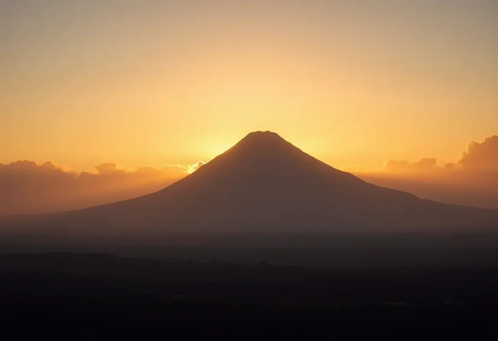 Paisagem do Monte Roraima ao pôr do sol
