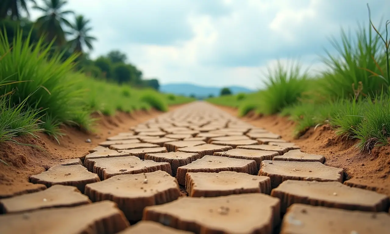 Paisagem do Pantanal na estação seca e na estação chuvosa.