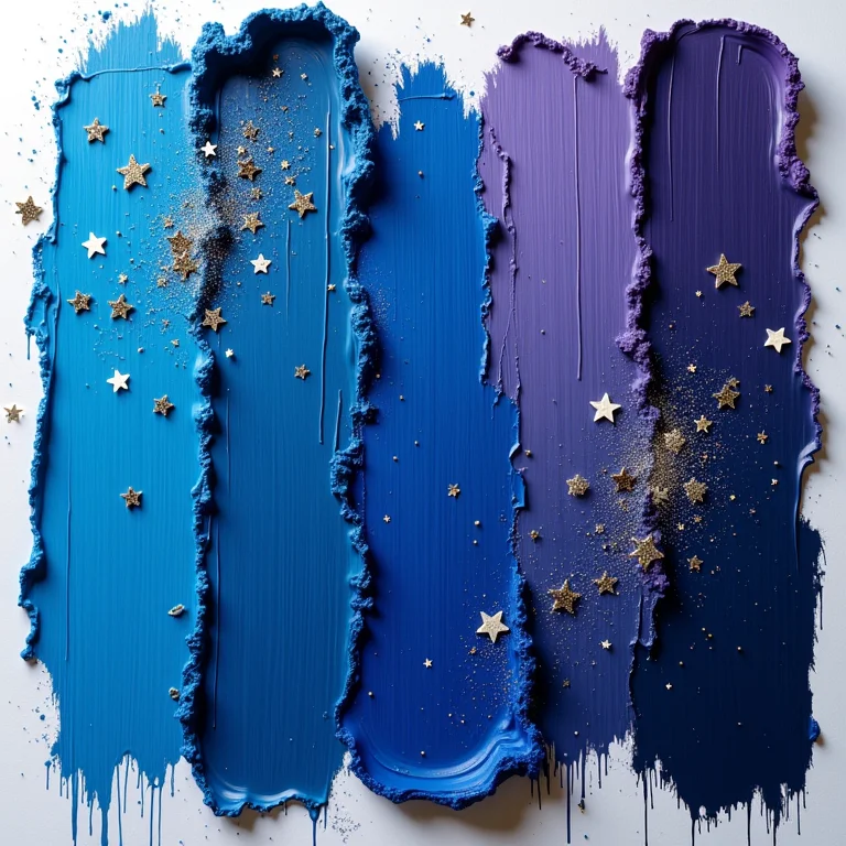 Paleta de cores para quarto espacial.