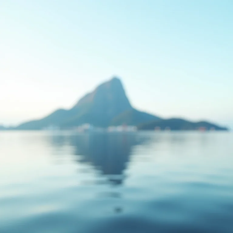 Pão de Açúcar refletido na Baía de Guanabara