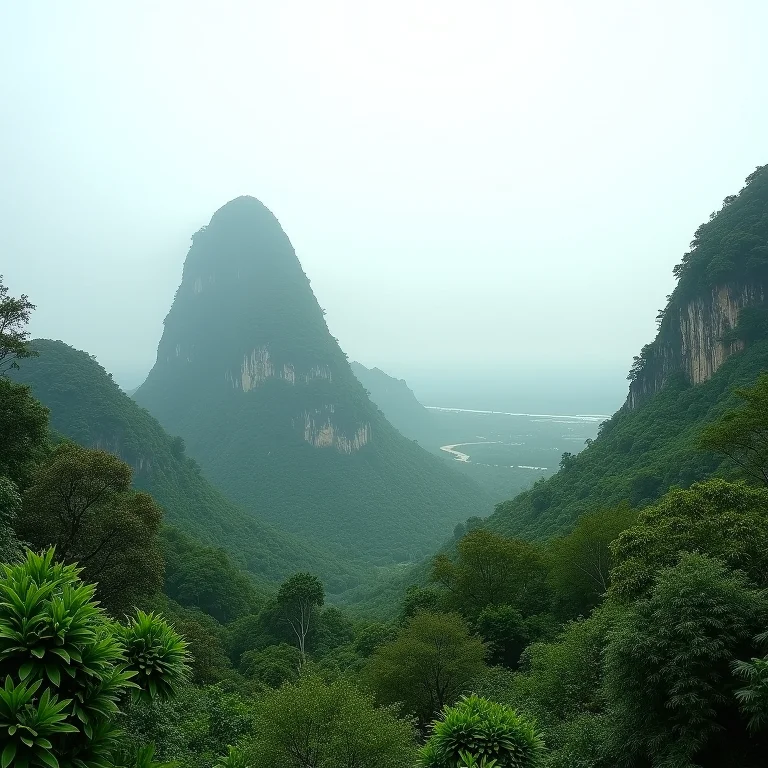Pão de Açúcar visto das trilhas da Urca