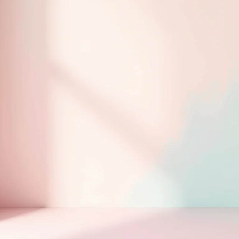 Parede pintada com efeito ombré em tons pastel