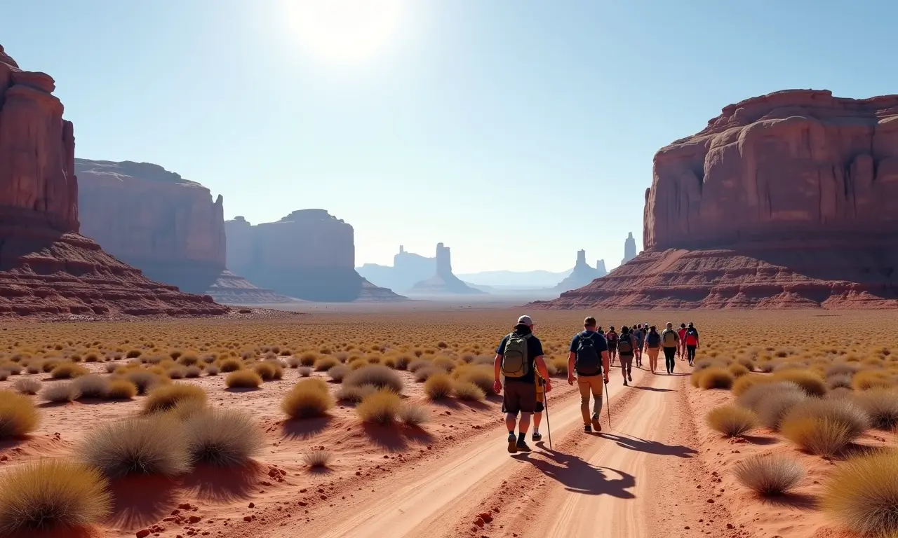 Passeio de aventura no deserto perto de Las Vegas com formações rochosas.
